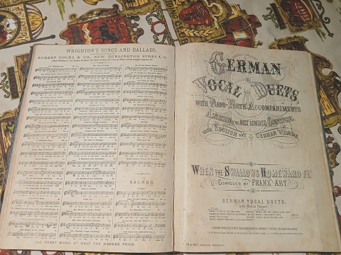 Antique Victorian Sheet Music