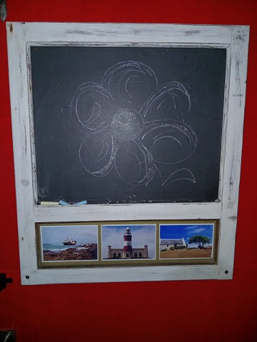 Rustic Wooden Framed Chalkboard Wall Decor | Farmhouse Memo Board